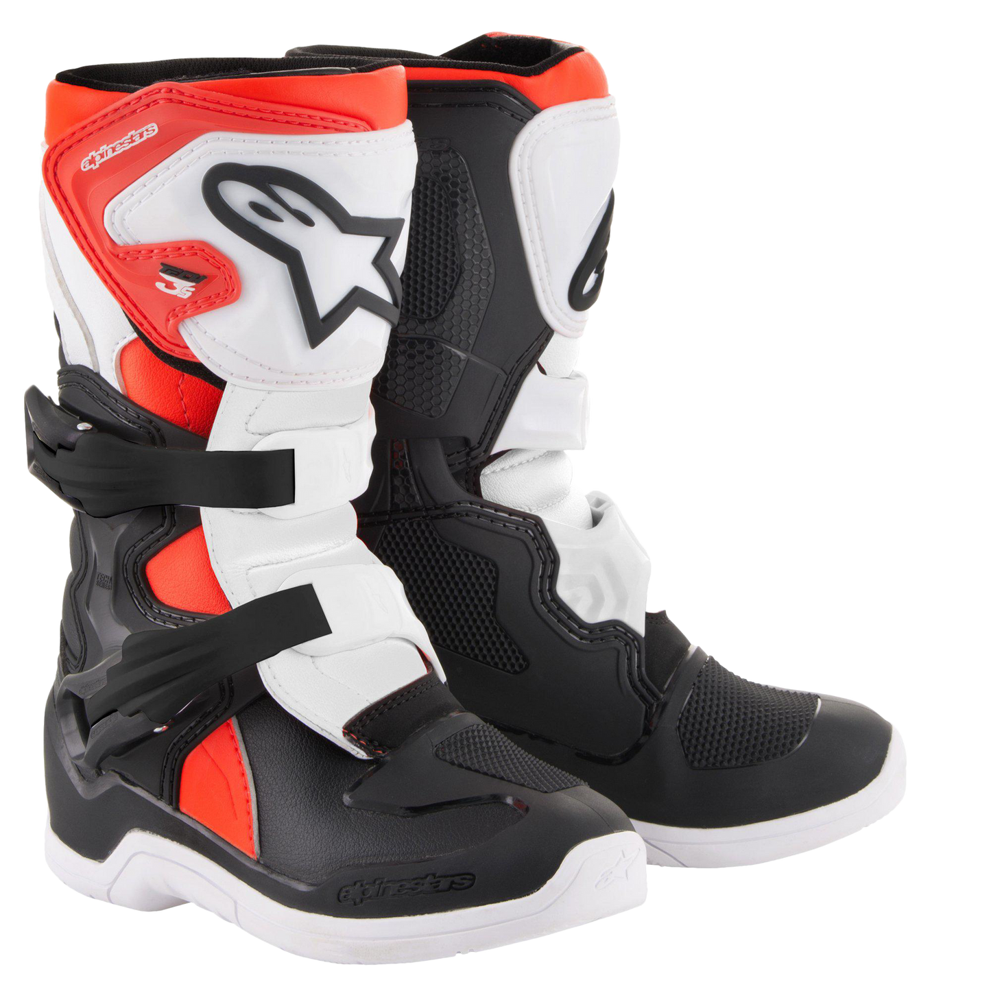 Botas Alpinestars Kids Tech 3S - Negro/Blanco/Rojo