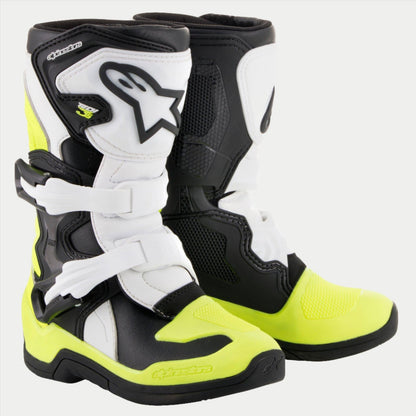 Botas Alpinestars Kids Tech 3S - Negro/Blanco/Amarillo