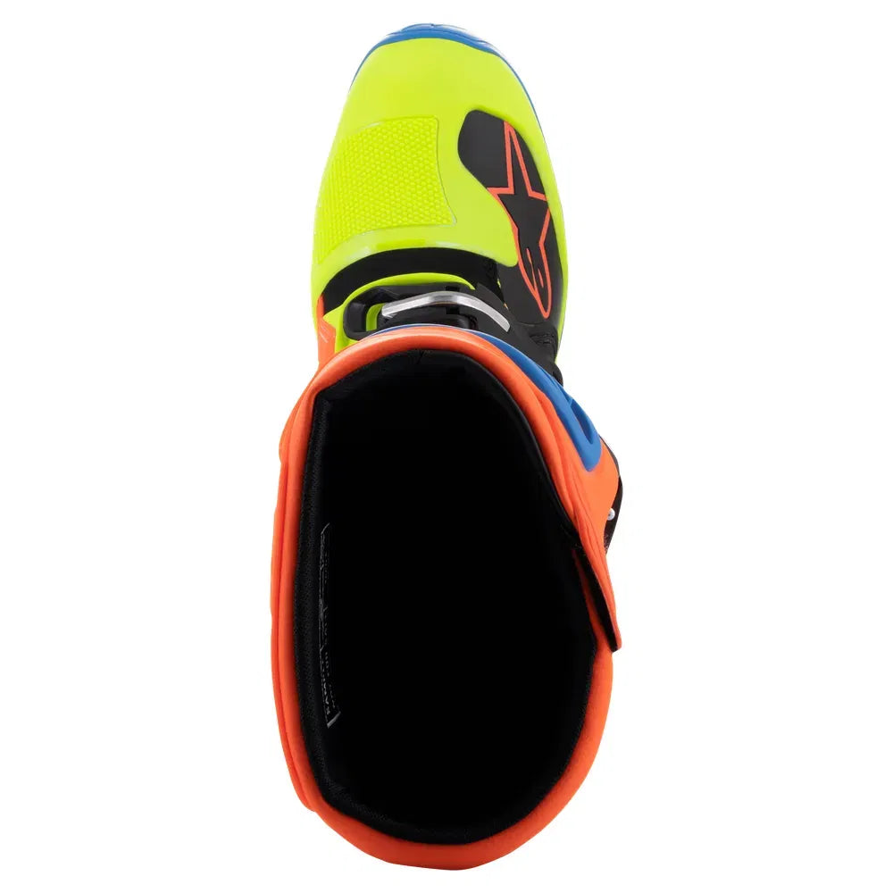 Botas ALPINESTARS Tech 5 - Naranja/Azul/Amarillo Fluorescente