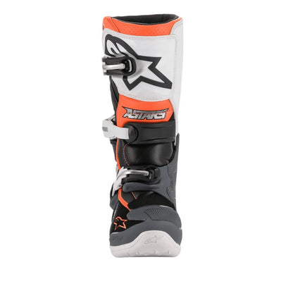 Botas Alpinestars Tech 7S Youth - Negro/Gris/Blanco/Naranja