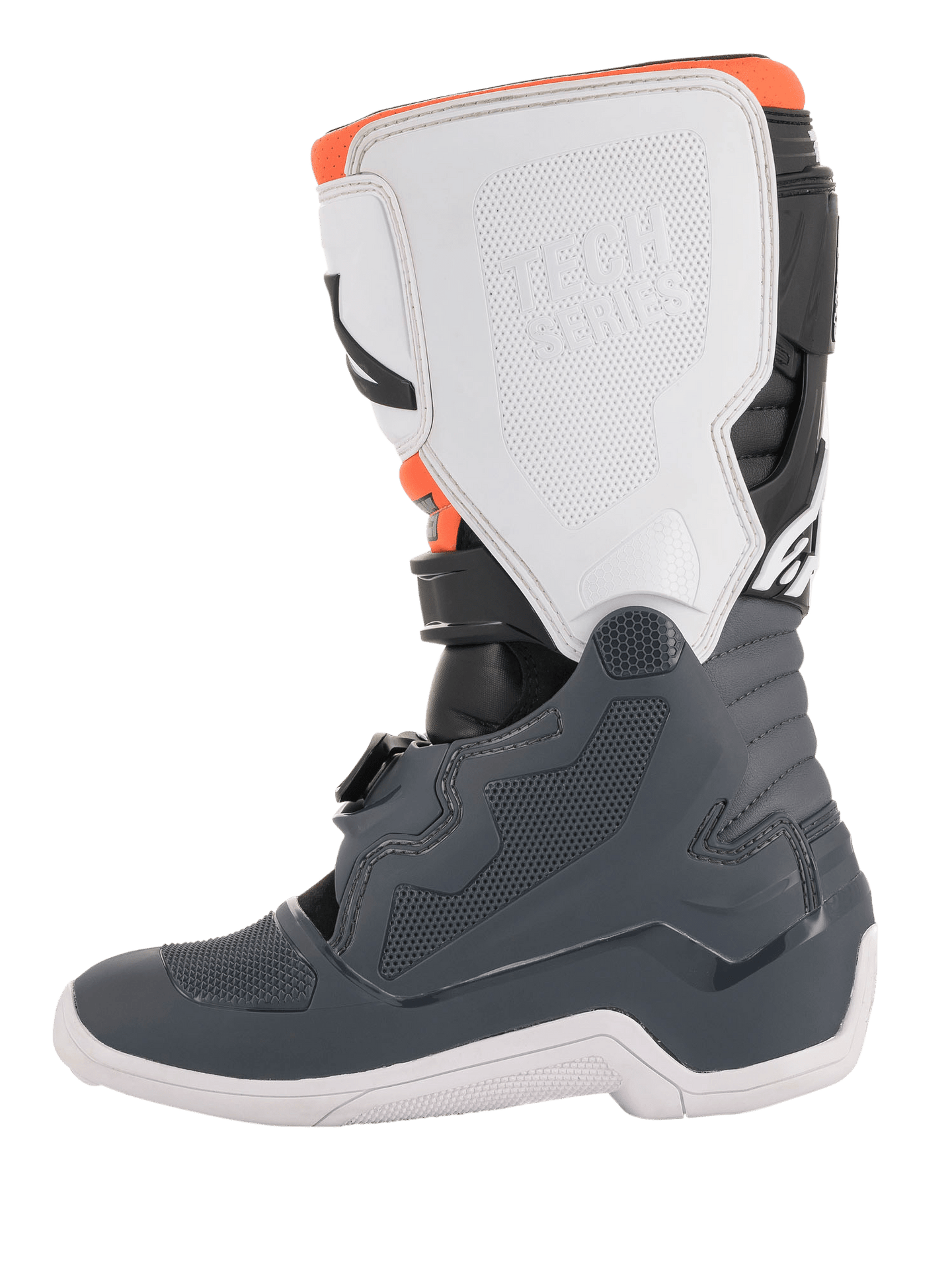 Botas Alpinestars Tech 7S Youth - Negro/Gris/Blanco/Naranja