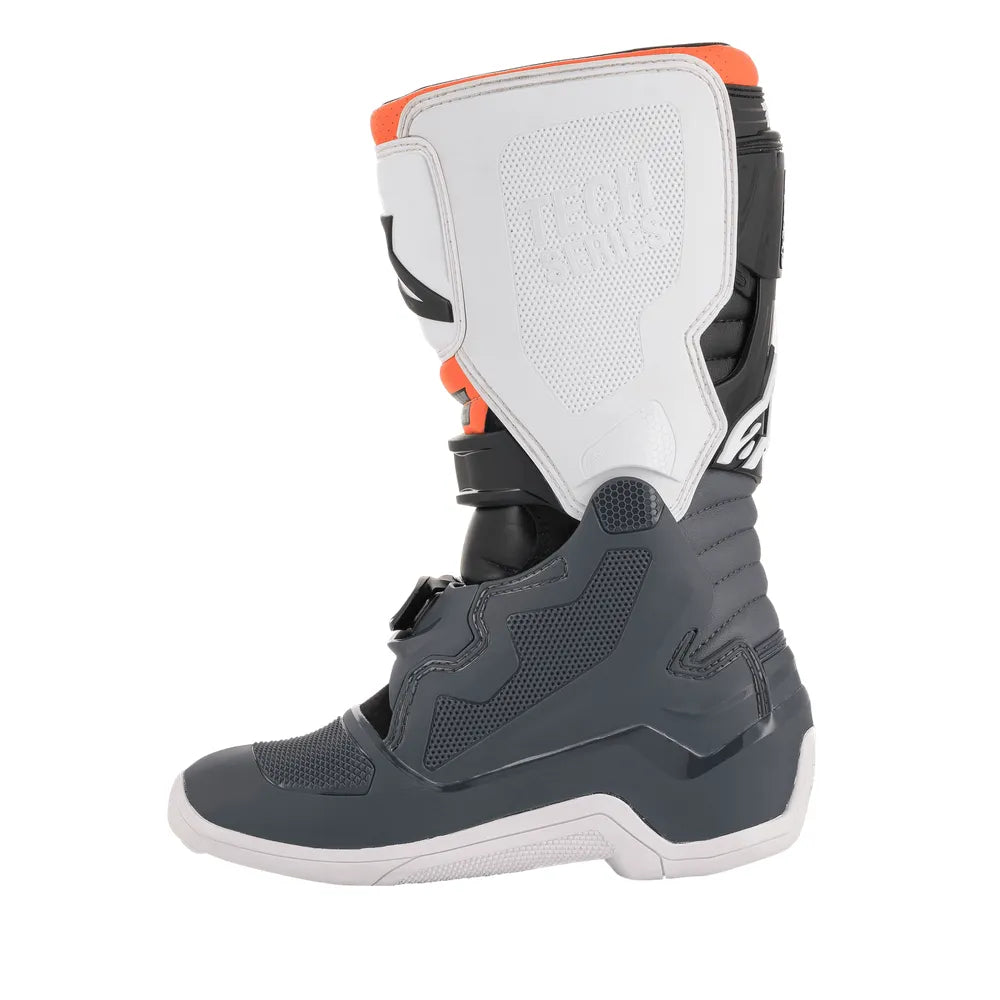 Botas Alpinestars Tech 7S Youth - Negro/Gris/Blanco/Naranja