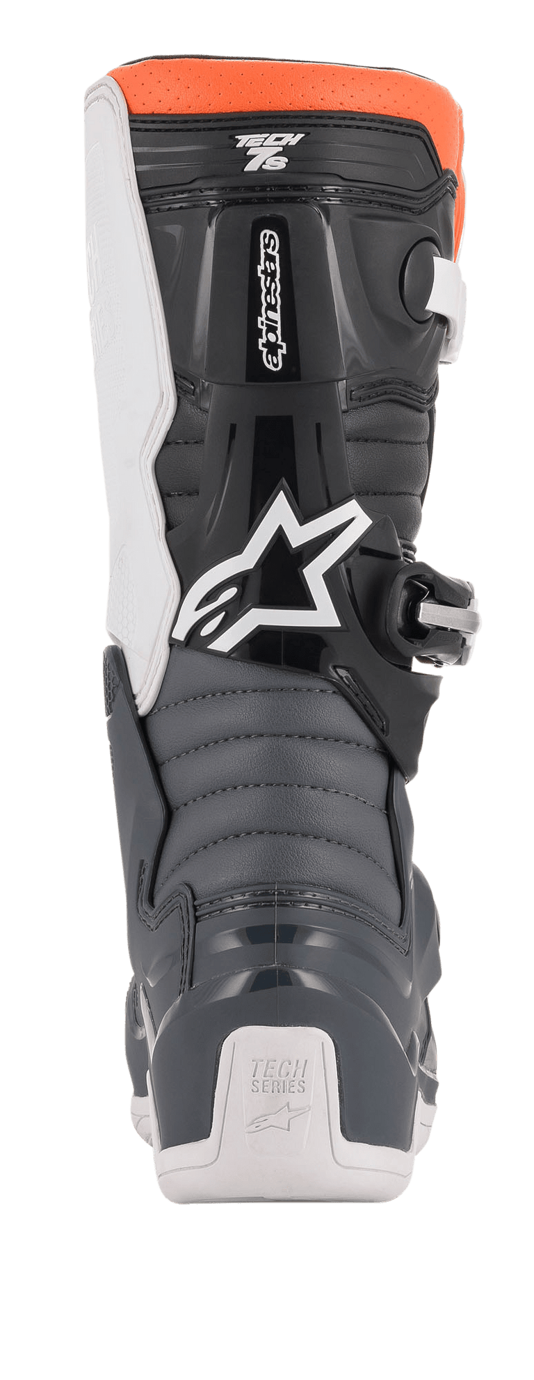 Botas Alpinestars Tech 7S Youth - Negro/Gris/Blanco/Naranja