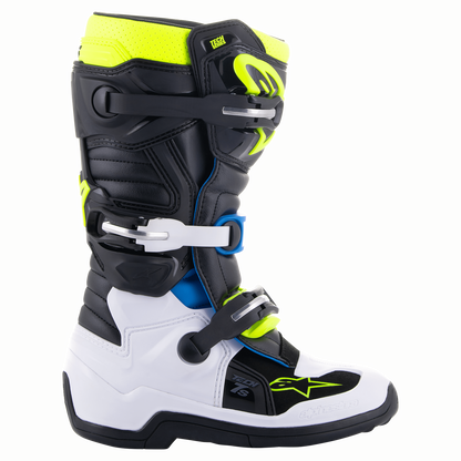 Botas Alpinestars Youth Tech 7S - Negro/Azul/Amarillo