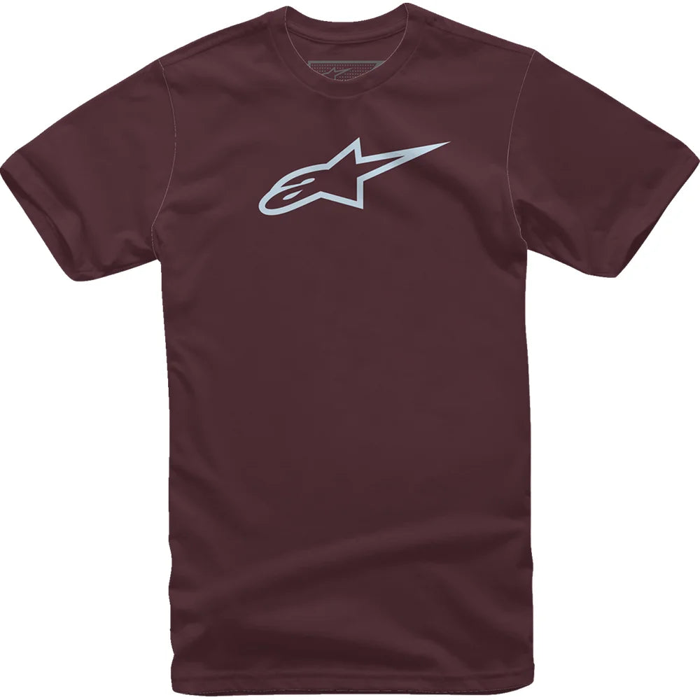Playera ageless classic granate/niebla
