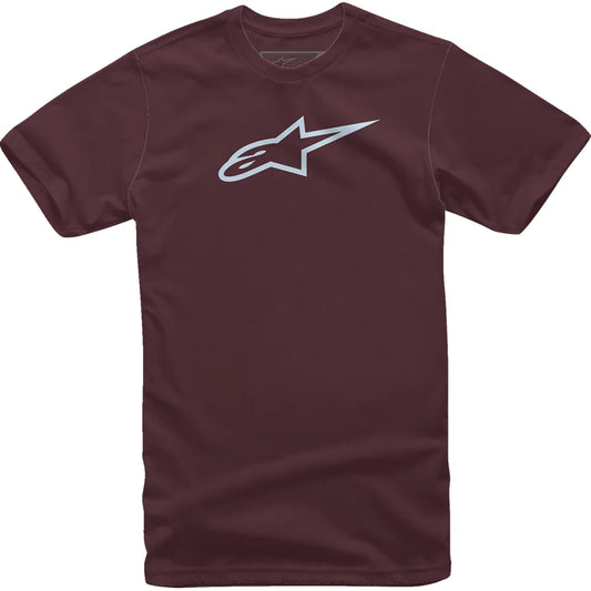 Playera ageless classic granate/niebla