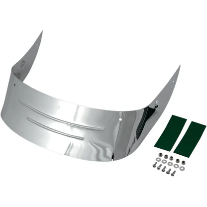 Rear Fender Skirt - Chrome - Embossed