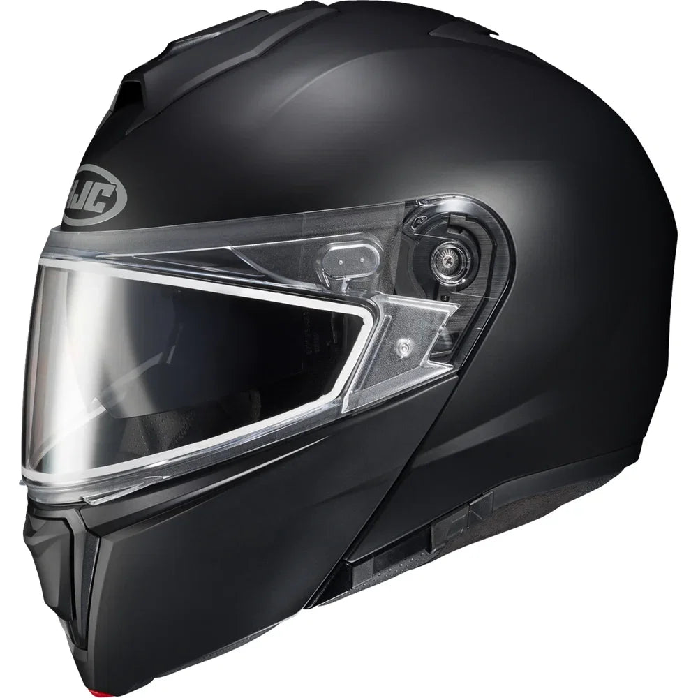 Casco i90 solid snow plano negro