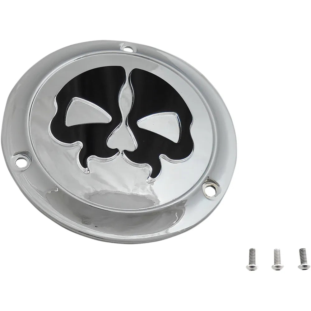 Cubierta del Derby Split Skull - Cromo