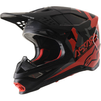 Casco Alpinestars Supertech M8 Echo MIPS® - Negro/Rojo/Gloss