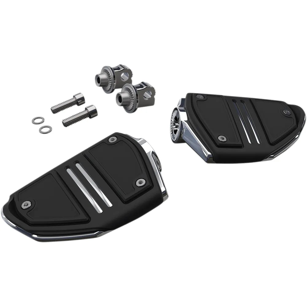 Twin Rail Footpeg - With Mount - Chrome