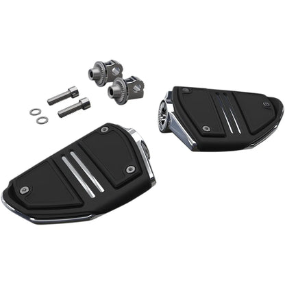 Twin Rail Footpeg - With Mount - Chrome