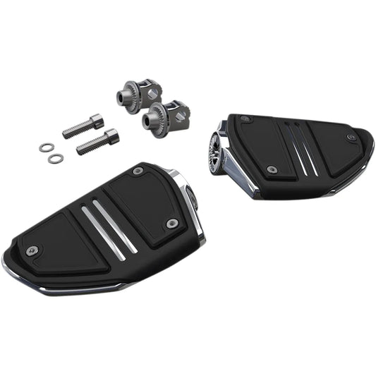 Twin Rail Footpeg - With Mount - Chrome