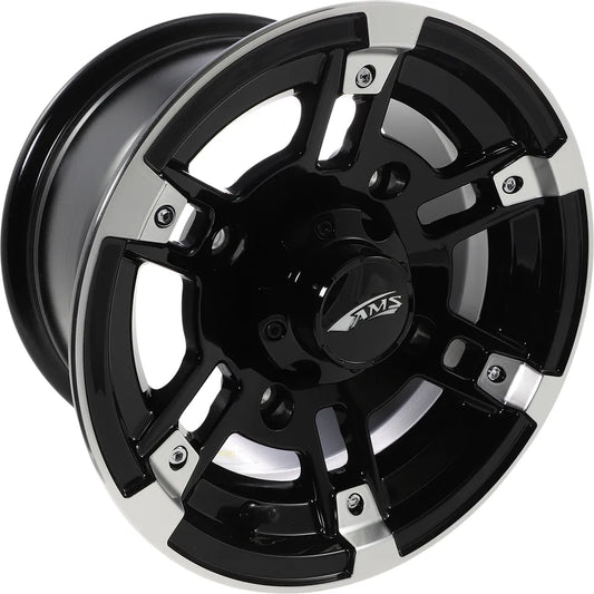 Wheel - Front/Rear - Machined Black - 12x7 - 4/156 - 4+3