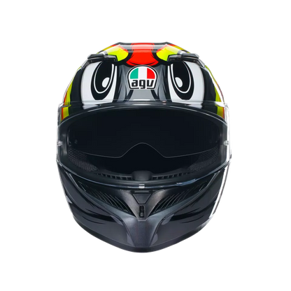 Casco AGV K3 - Birdy 2.0 - Gris/Amarillo/Rojo