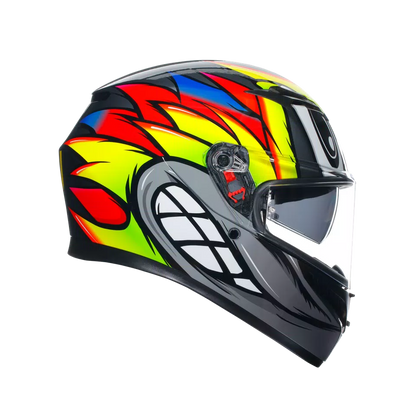 Casco AGV K3 - Birdy 2.0 - Gris/Amarillo/Rojo