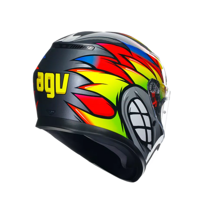 Casco AGV K3 - Birdy 2.0 - Gris/Amarillo/Rojo