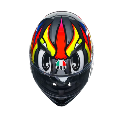 Casco AGV K3 - Birdy 2.0 - Gris/Amarillo/Rojo