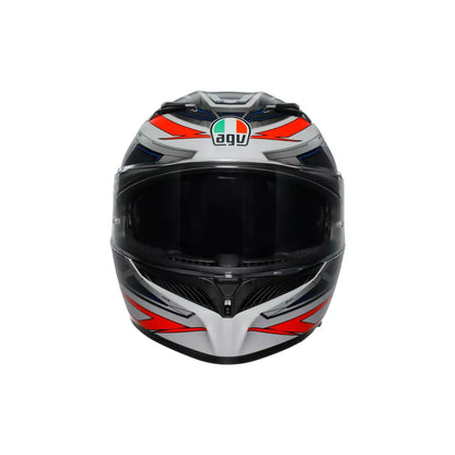Casco K3 Space - blanco mate/rojo