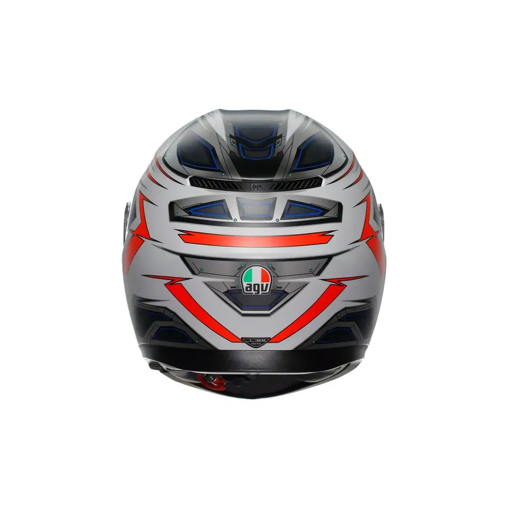 Casco K3 Space - blanco mate/rojo