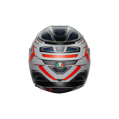 Casco K3 Space - blanco mate/rojo