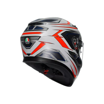 Casco K3 Space - blanco mate/rojo