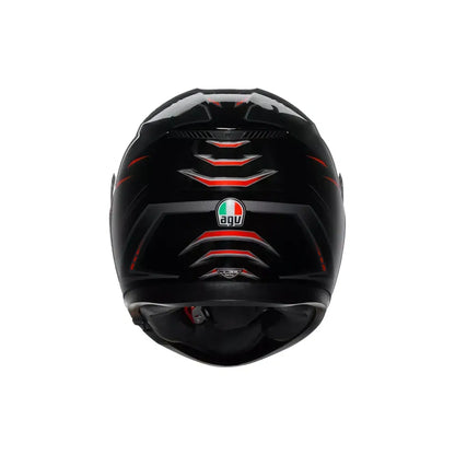 Casco AGV K3 Syth - negro/rojo