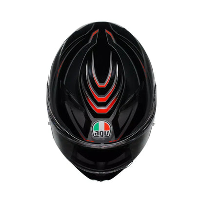 Casco AGV K3 Syth - negro/rojo