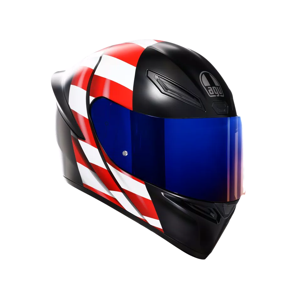 Casco AGV K1 S US Flag - Rojo/Blanco/Azul