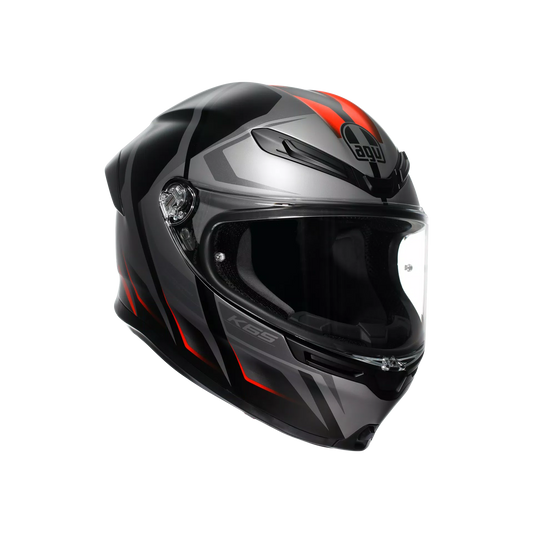 Casco AGV K6 S Karve - negro mate/gris/rojo