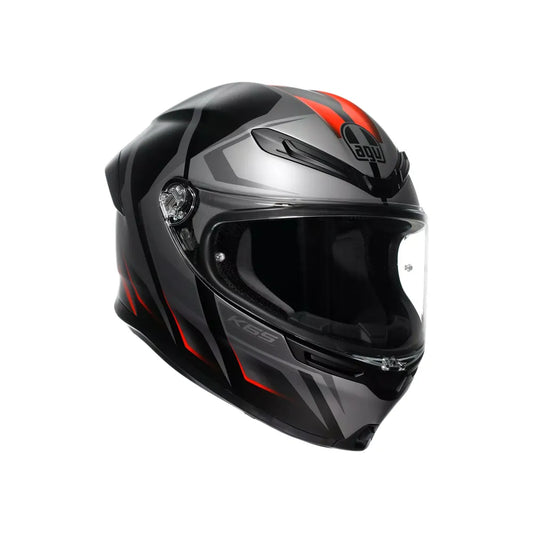 Casco AGV K6 S Karve - negro mate/gris/rojo