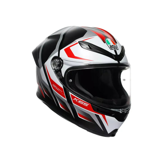 Casco AGV K6 S Karve - negro mate/blanco/rojo