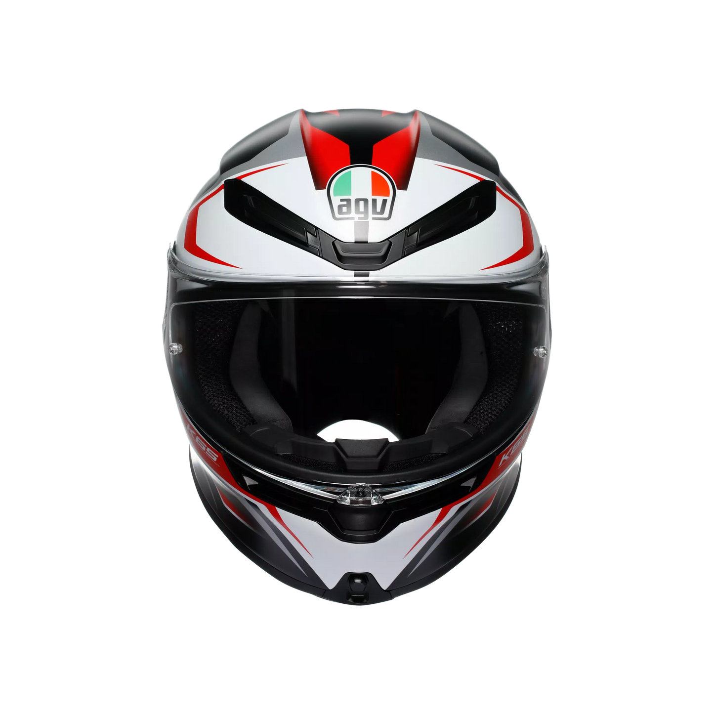 Casco AGV K6 S Karve - negro mate/blanco/rojo
