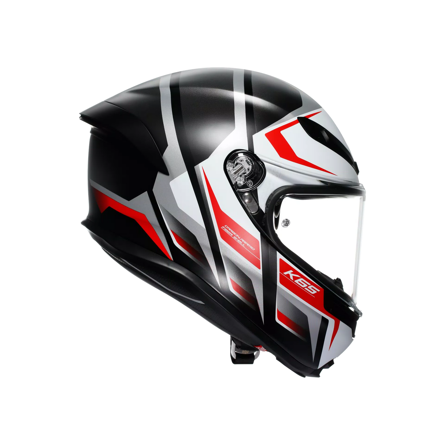Casco AGV K6 S Karve - negro mate/blanco/rojo