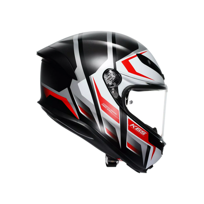 Casco AGV K6 S Karve - negro mate/blanco/rojo