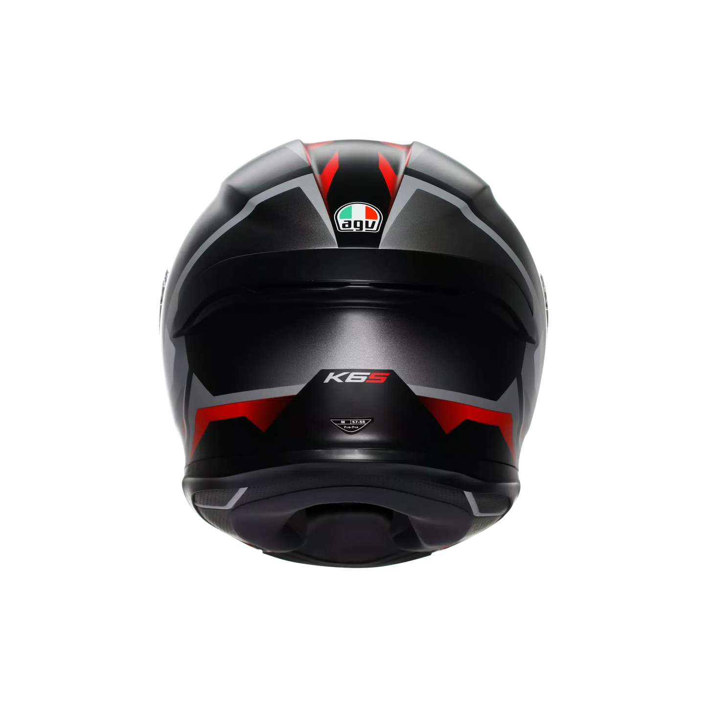 Casco AGV K6 S Karve - negro mate/blanco/rojo