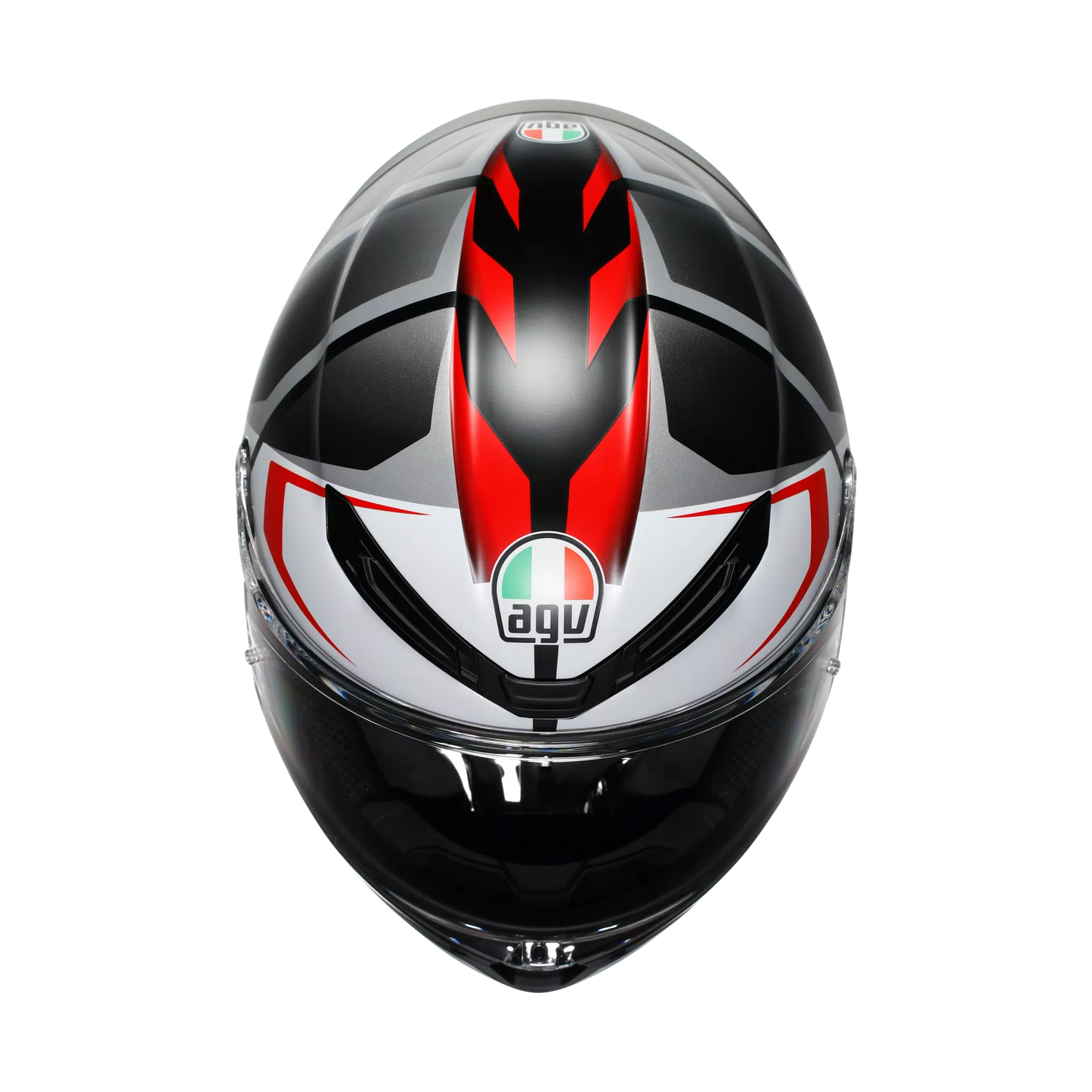 Casco AGV K6 S Karve - negro mate/blanco/rojo