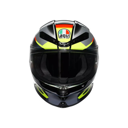 Casco AGV K6 S Erazer - negro/rojo/amarillo