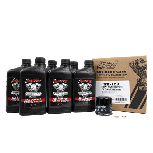 Kit de cambio de aceite - indian thunderstroke - 20w-40
