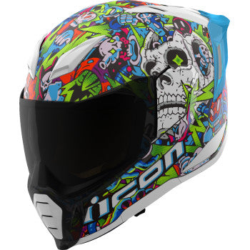 Casco Icon Ultraflite Doodle 3 MIPS - azul