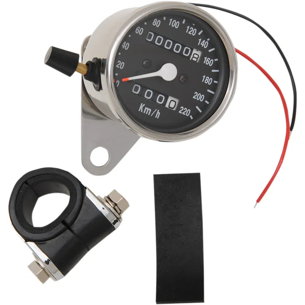 Mini velocímetro mecánico de 2,4"