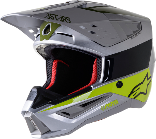 Alpinestars SM5 Bond - Plata/Amarillo/Verde