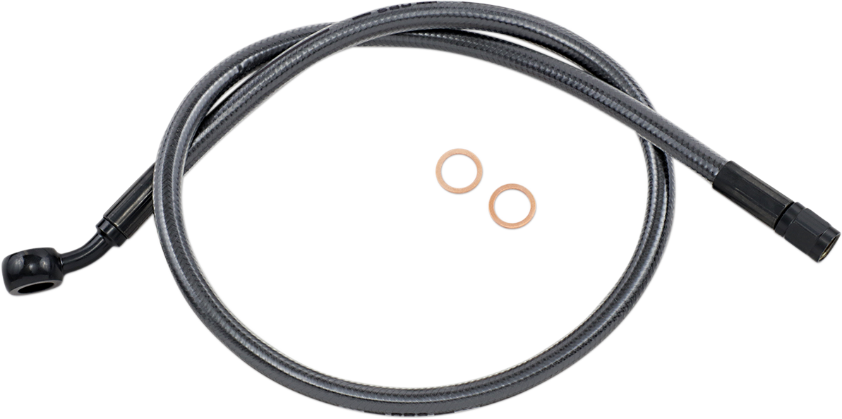Kit de línea de freno delantero específico para ABS Designer Series de longitud alternativa - Línea de freno - 10 mm-35° - 27" - Black Pearl