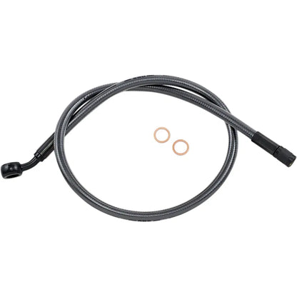 Kit de línea de freno delantero específico para ABS Designer Series de longitud alternativa - Línea de freno - 10 mm-35° - 27" - Black Pearl