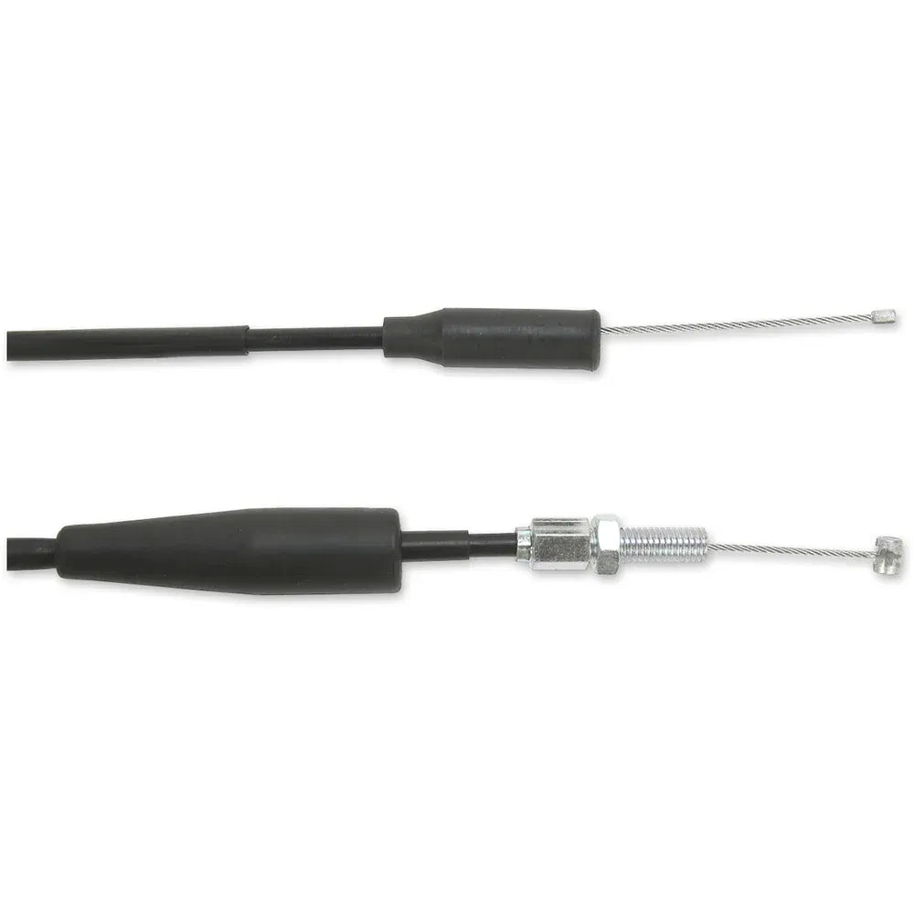 Cable del acelerador de vinilo negro.