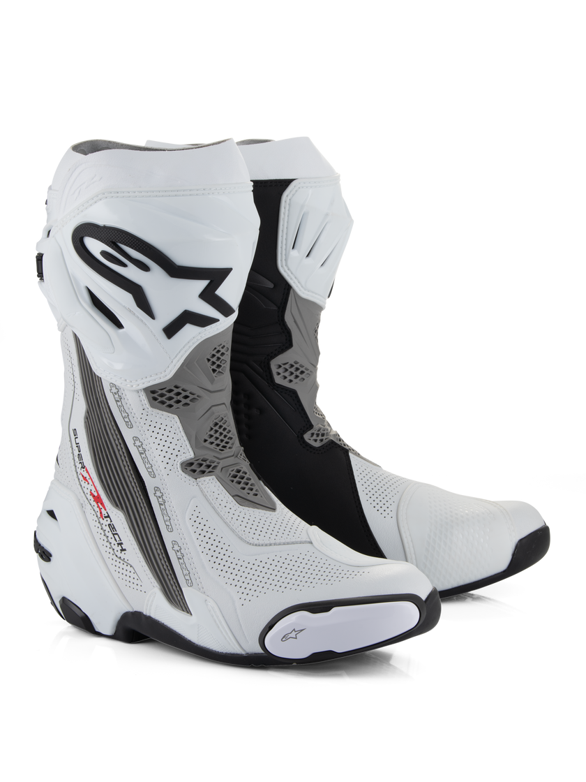 Botas Alpinestars Supertech R Vented - blanco/gris/negro