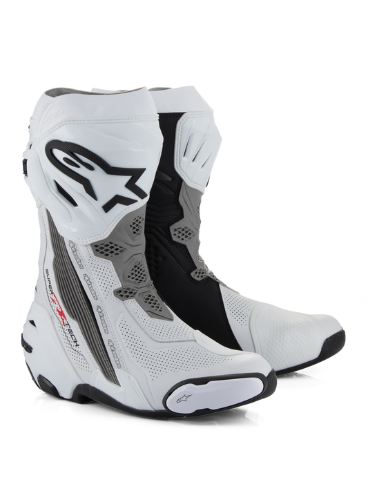 Botas Alpinestars Supertech R Vented - blanco/gris/negro