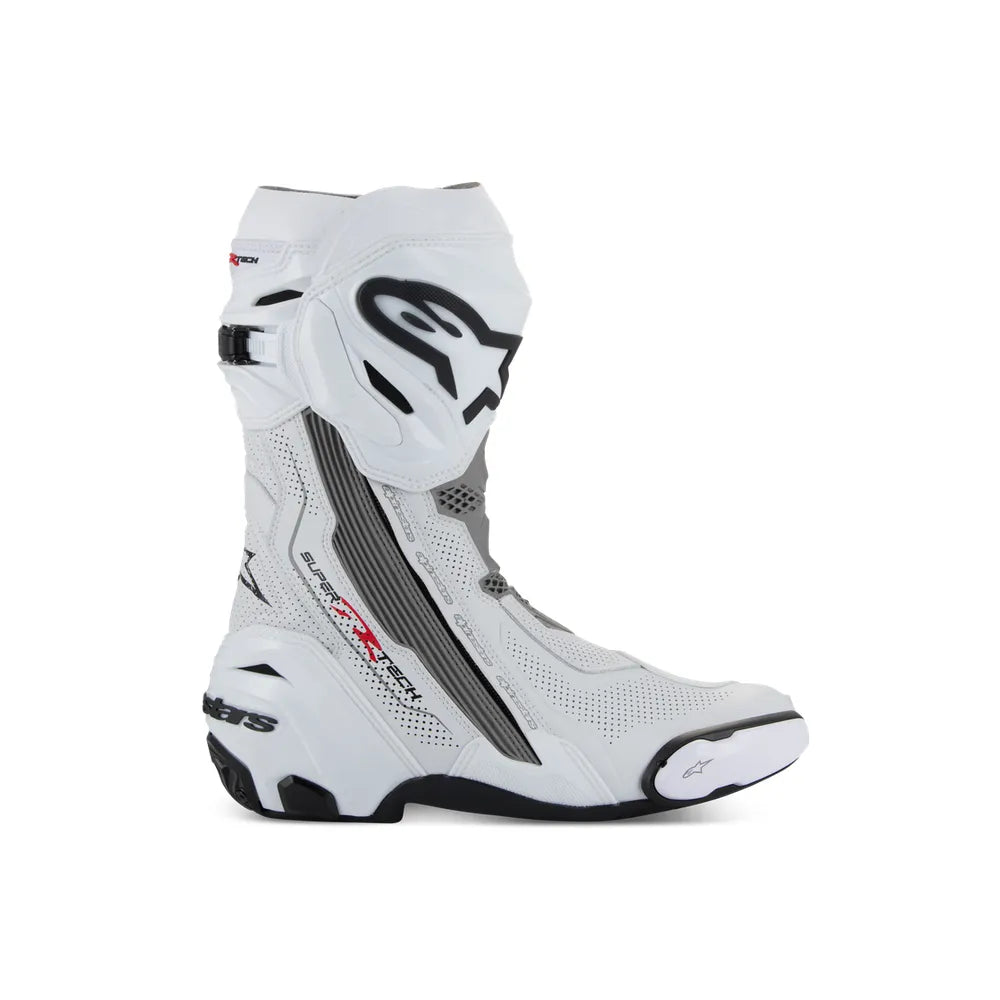Botas Alpinestars Supertech R Vented - blanco/gris/negro