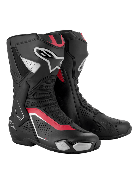 Botas Alpinestars SMX-6 V3 - Negro/Plata/Rojo