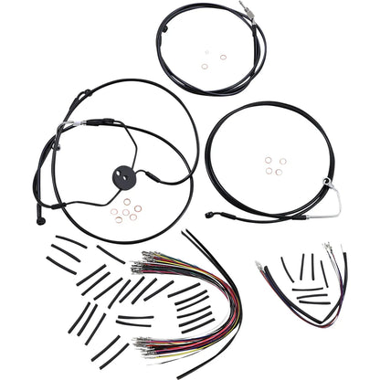 Kit de instalación de manillar XR - Kit de instalación de manillar XR - Colgadores Ape de 15"-17" - FLTRSE '09-'12 - Negro